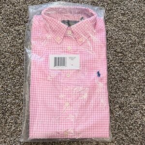 Polo by Ralph Lauren Pink Checkered Boys Long Sleeved Shirt